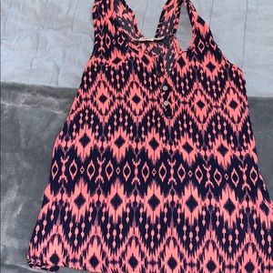 Pink navy top